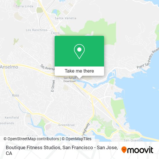 Boutique Fitness Studios map