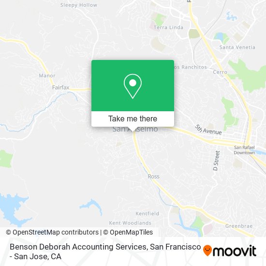 Benson Deborah Accounting Services map