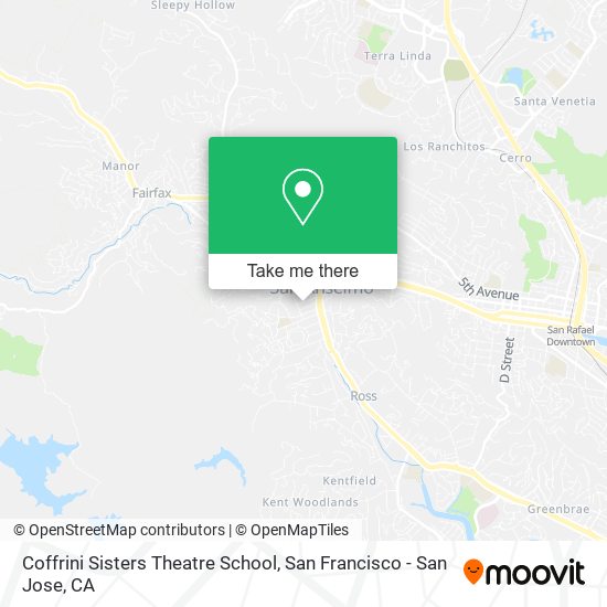 Coffrini Sisters Theatre School map