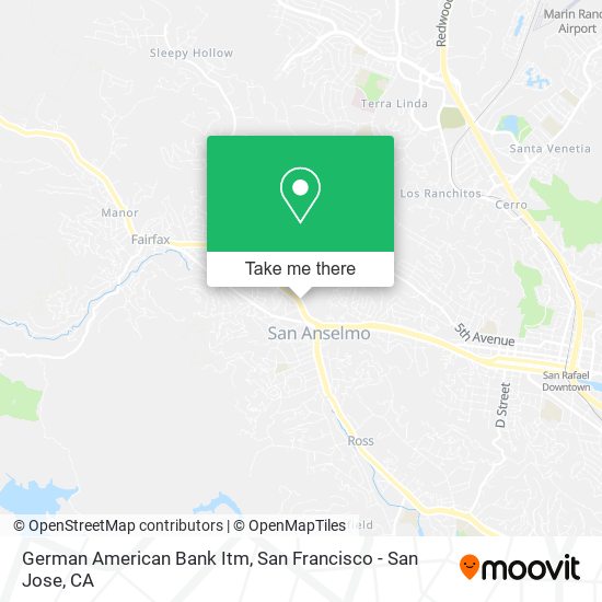 Mapa de German American Bank Itm