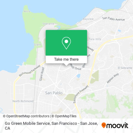 Go Green Mobile Service map