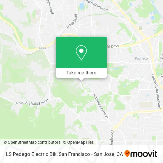 LS Pedego Electric Bik map