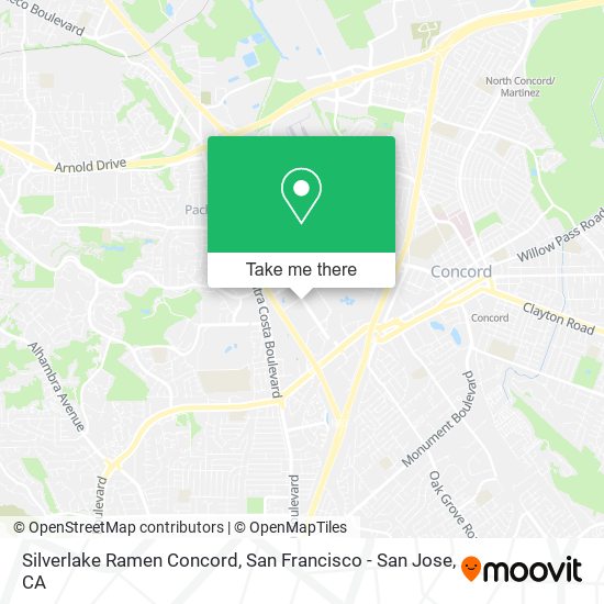 Mapa de Silverlake Ramen Concord