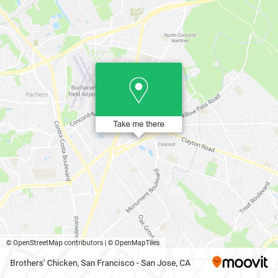 Brothers' Chicken map