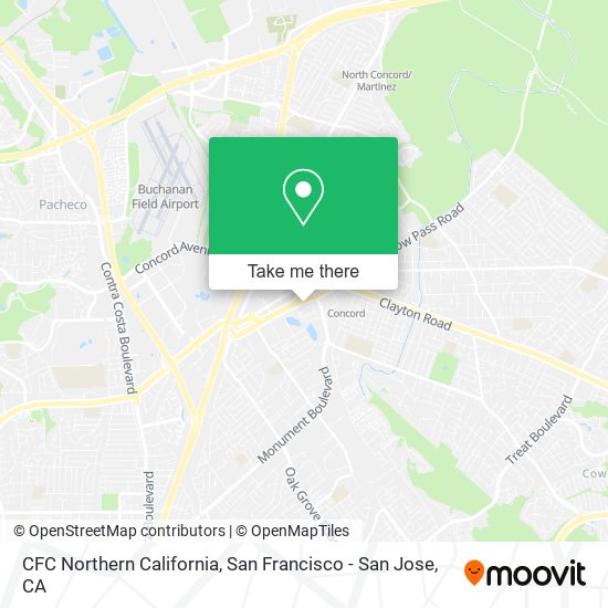 CFC Northern California map