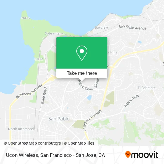 Mapa de Ucon Wireless