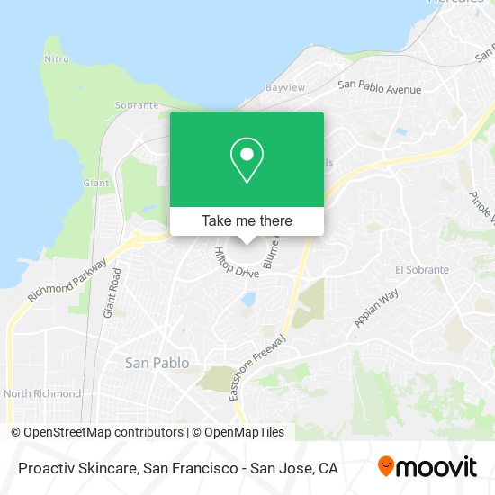 Proactiv Skincare map