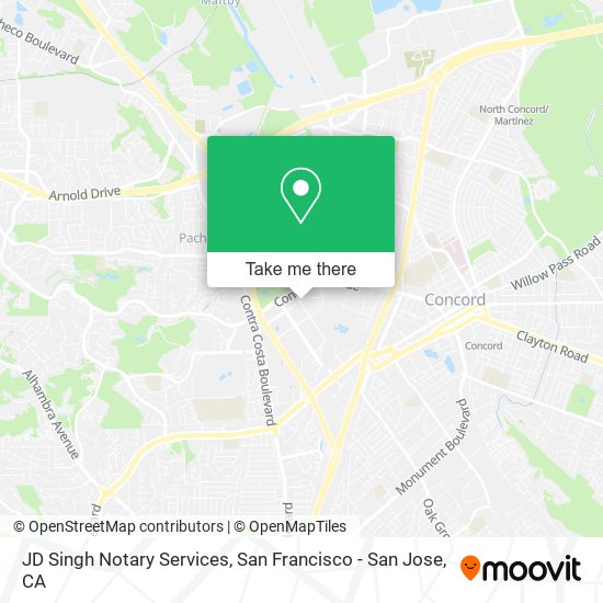 Mapa de JD Singh Notary Services