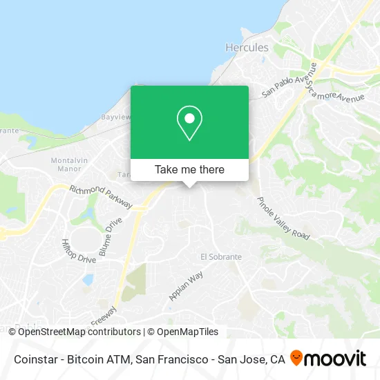 Mapa de Coinstar - Bitcoin ATM