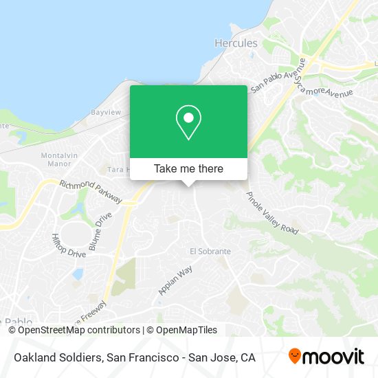 Mapa de Oakland Soldiers