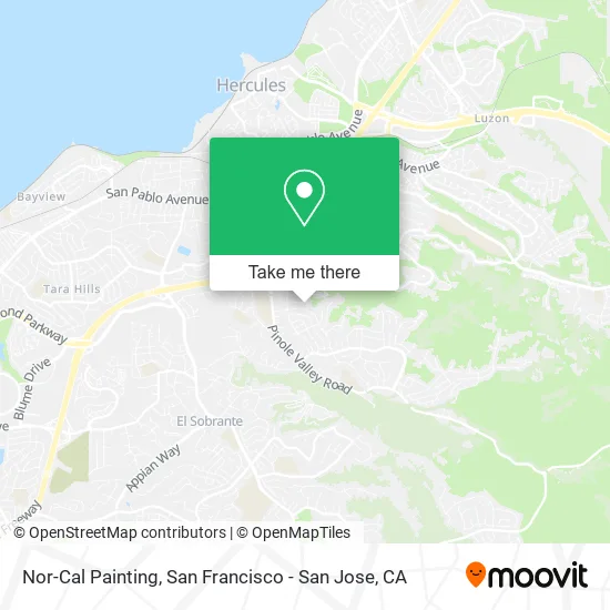 Nor-Cal Painting map