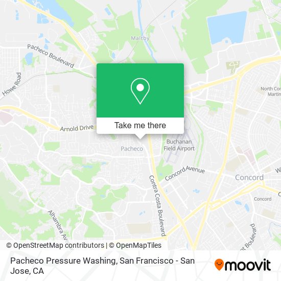 Pacheco Pressure Washing map