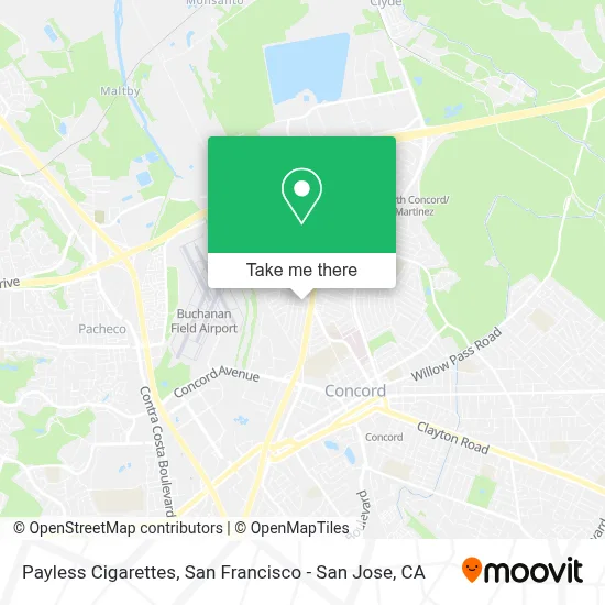 Payless Cigarettes map