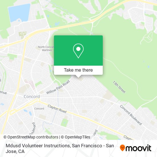 Mapa de Mdusd Volunteer Instructions