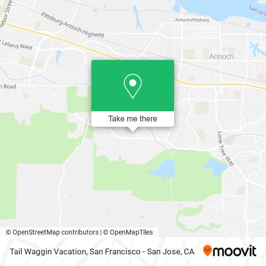 Tail Waggin Vacation map