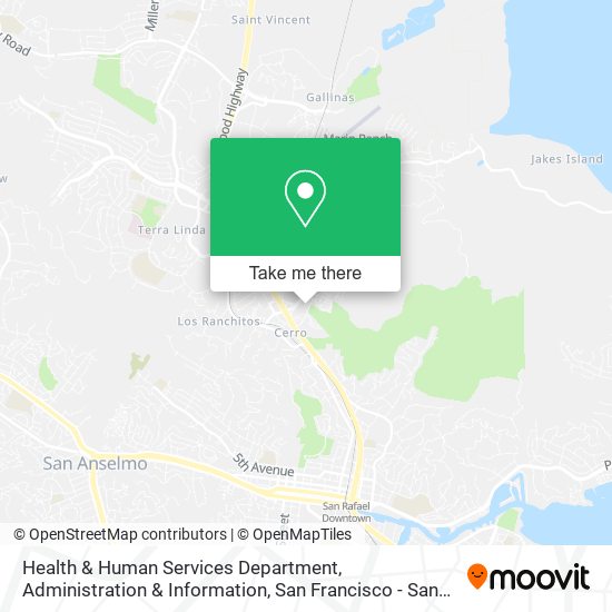 Mapa de Health & Human Services Department, Administration & Information