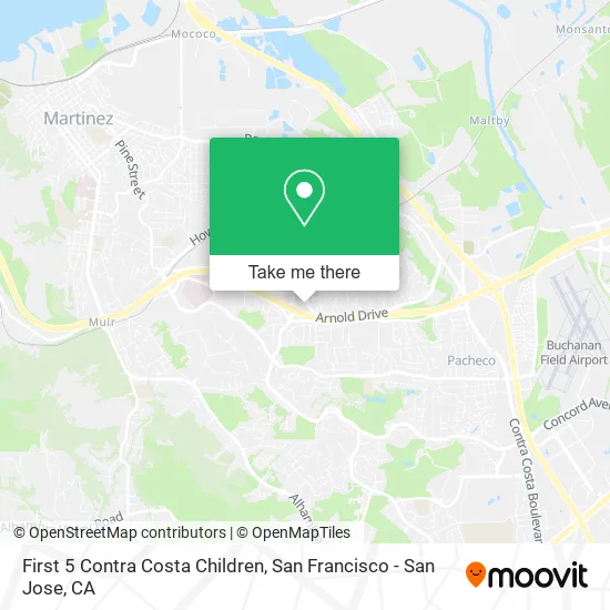 First 5 Contra Costa Children map