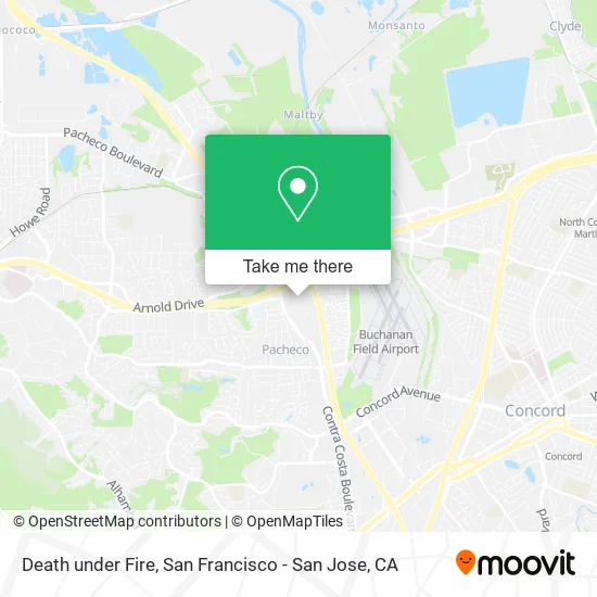 Death under Fire map