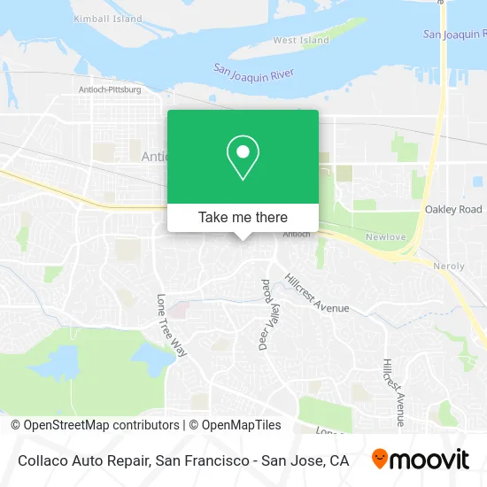 Collaco Auto Repair map