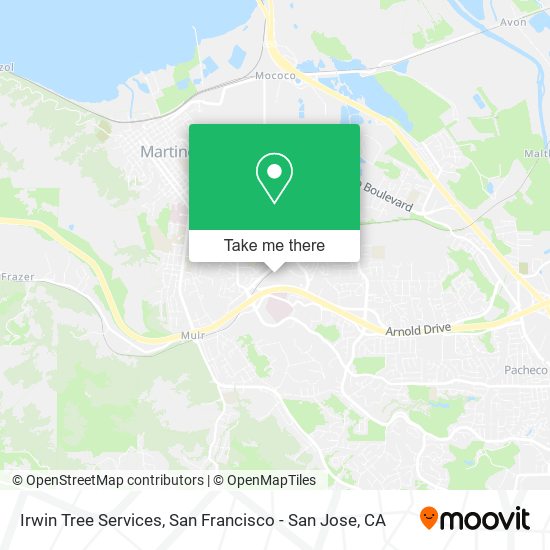 Irwin Tree Services map