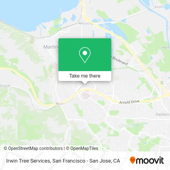 Irwin Tree Services map