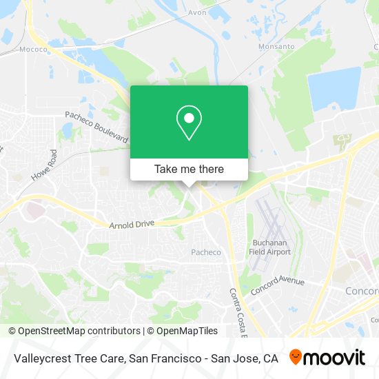 Valleycrest Tree Care map