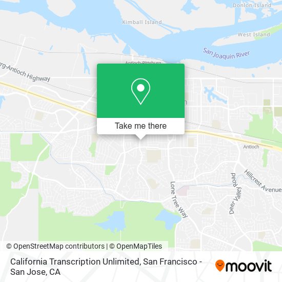 California Transcription Unlimited map
