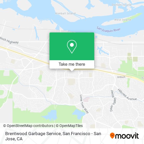 Brentwood Garbage Service map