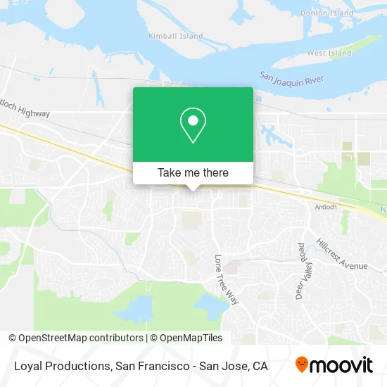 Loyal Productions map