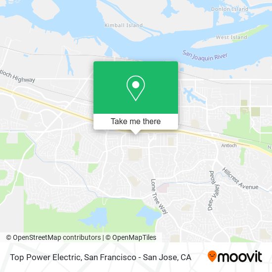 Top Power Electric map
