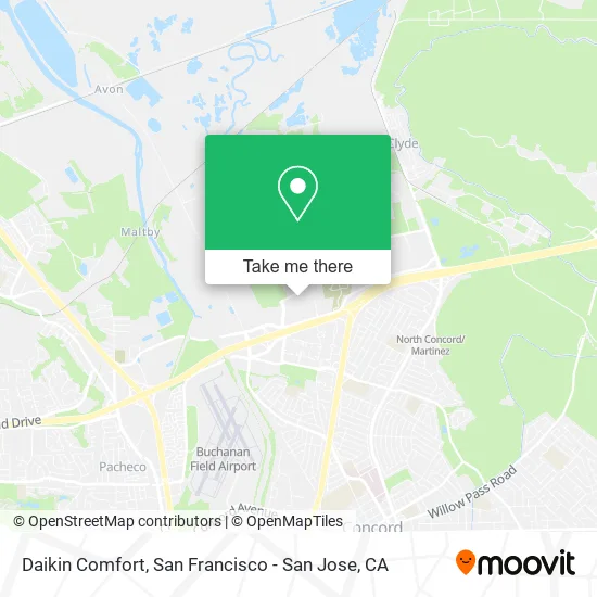 Mapa de Daikin Comfort
