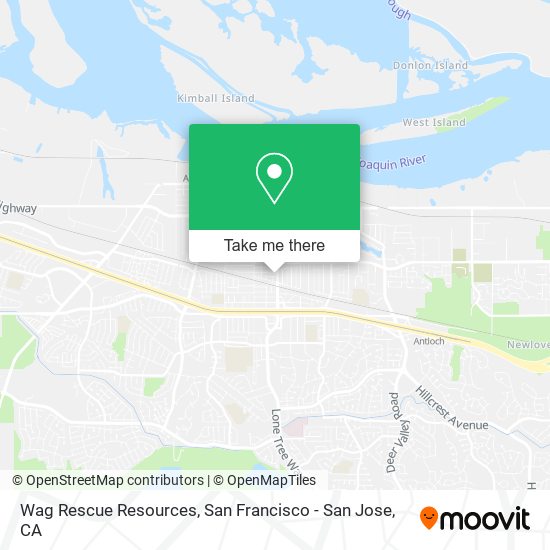 Wag Rescue Resources map