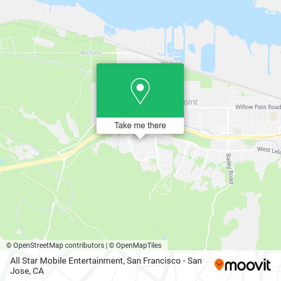 All Star Mobile Entertainment map