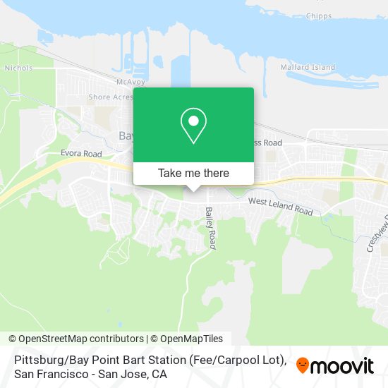 Pittsburg / Bay Point Bart Station (Fee / Carpool Lot) map