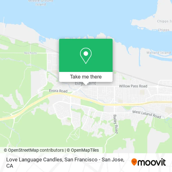 Love Language Candles map