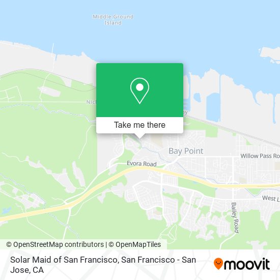 Solar Maid of San Francisco map