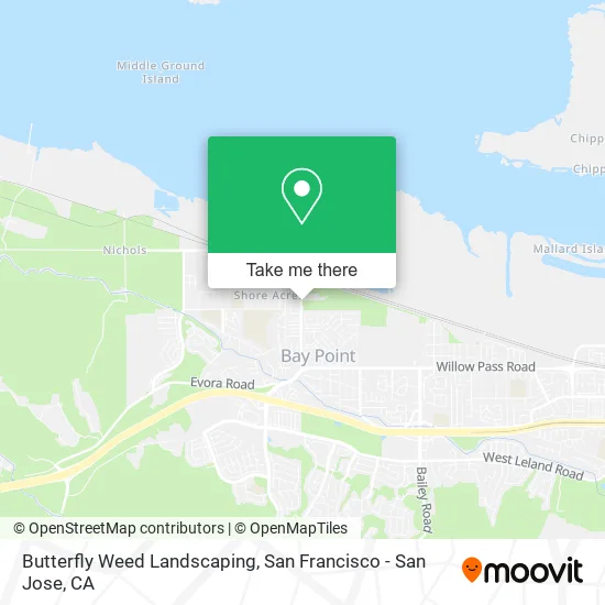 Mapa de Butterfly Weed Landscaping