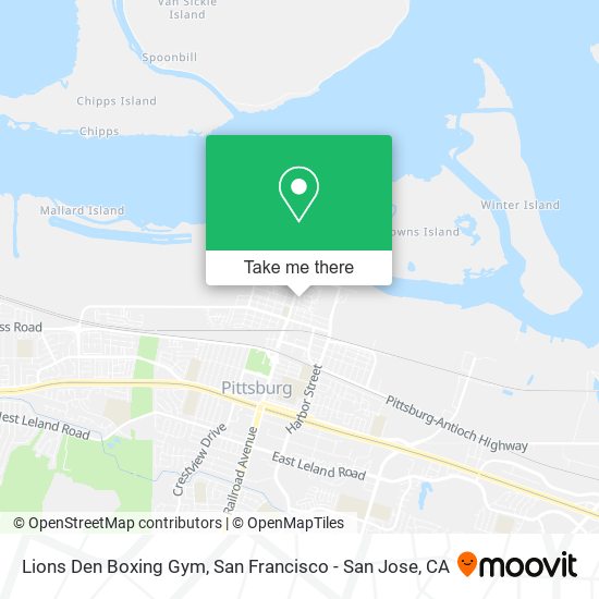Lions Den Boxing Gym map