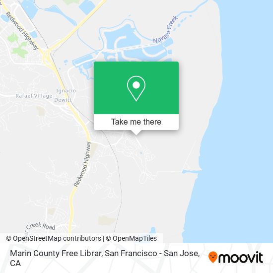 Marin County Free Librar map
