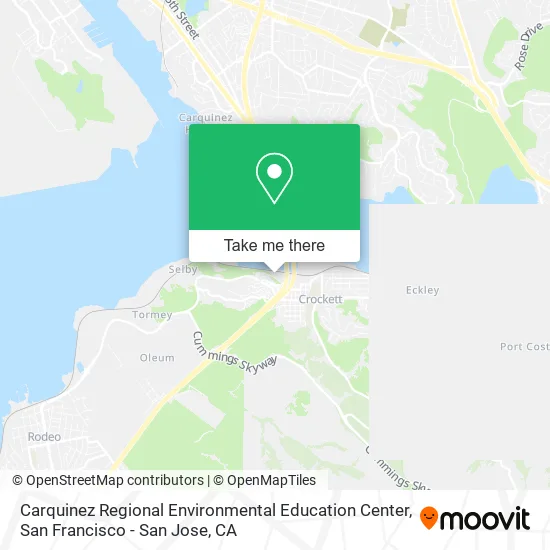 Mapa de Carquinez Regional Environmental Education Center
