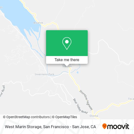 West Marin Storage map