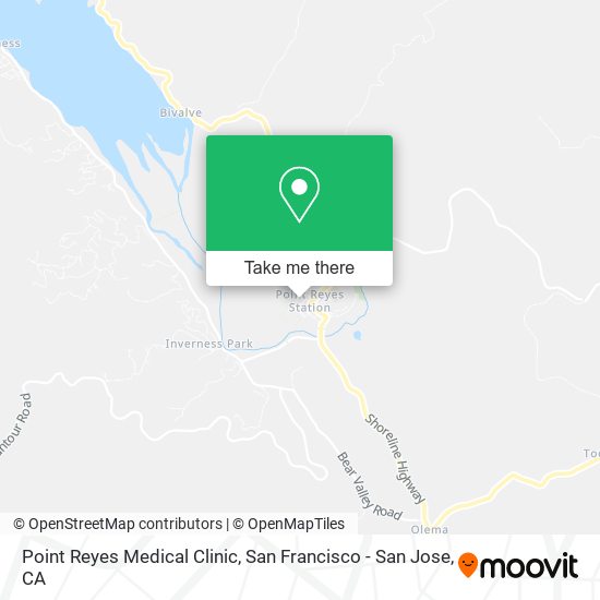 Mapa de Point Reyes Medical Clinic