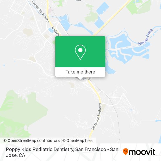 Poppy Kids Pediatric Dentistry map
