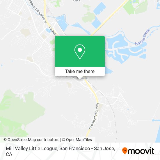 Mill Valley Little League map