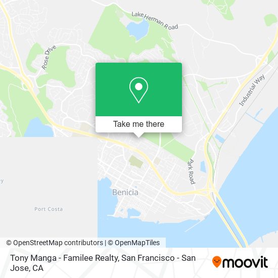 Mapa de Tony Manga - Familee Realty