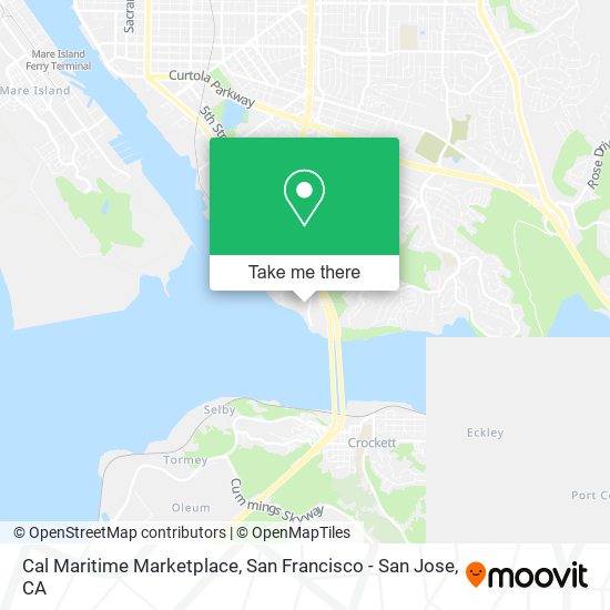 Cal Maritime Marketplace map