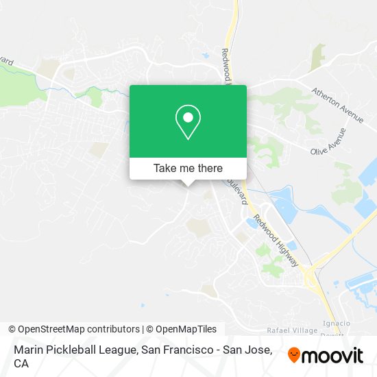 Mapa de Marin Pickleball League