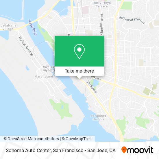 Mapa de Sonoma Auto Center
