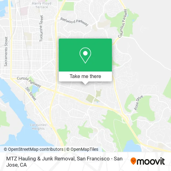 MTZ Hauling & Junk Removal map