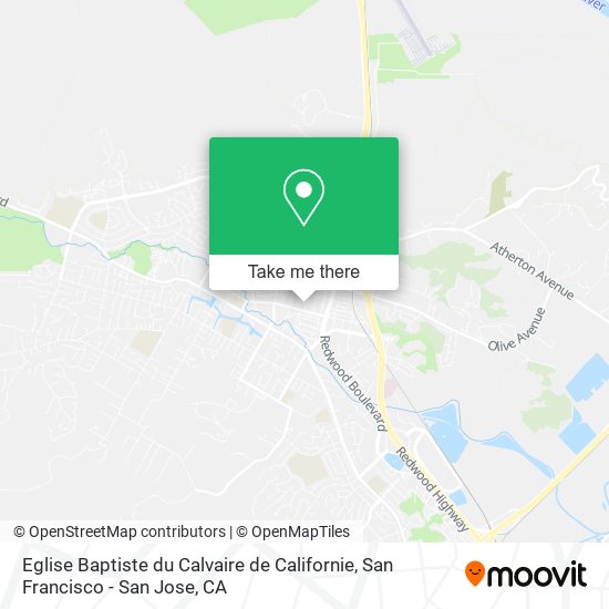 Eglise Baptiste du Calvaire de Californie map